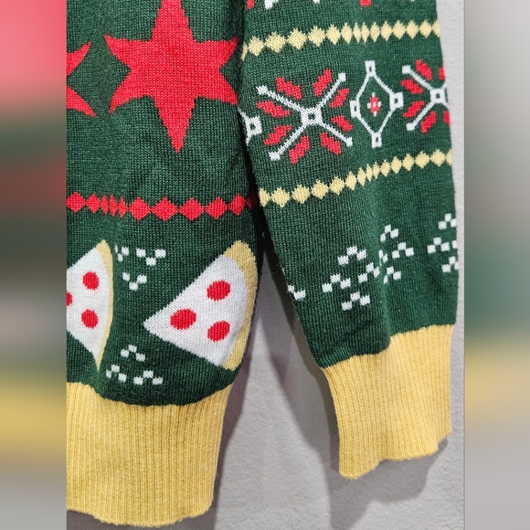 Tipsy Elves Chicago Fair Isle Holiday Unisex Sweater Size Large - Picture 9 of 12
